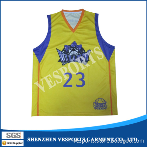100% Polyester Sublimation Basketball Uniform